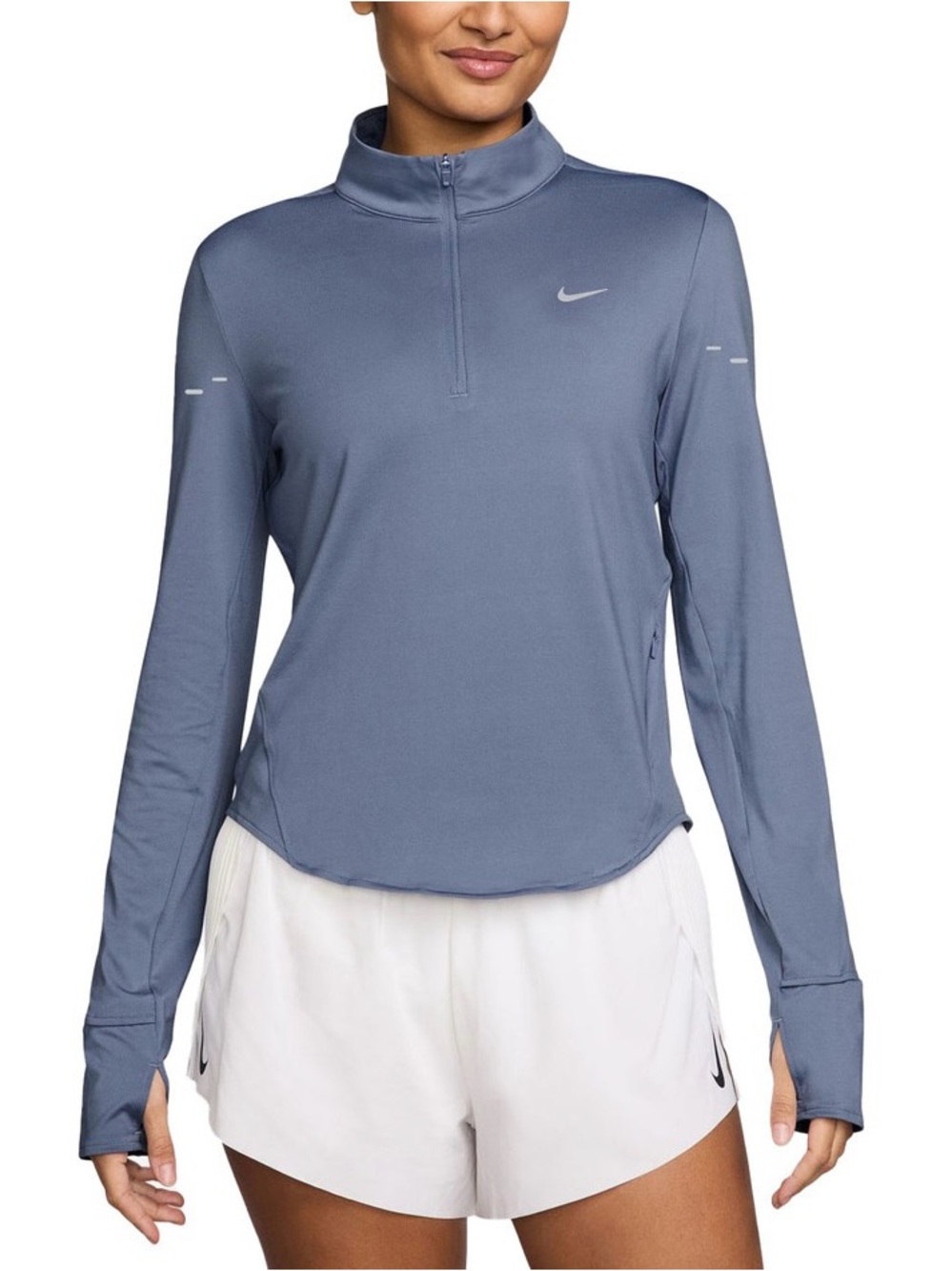 NWT $70 Nike Swift Women's Dri-FIT UV 1/4-Zip Running Top XXL Blue